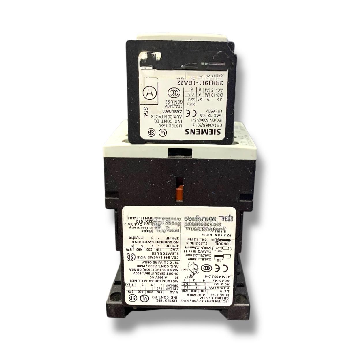 SIEMENS 3rt1016-1bb41+3rh1911-1ga22+3rt1916-1bb00