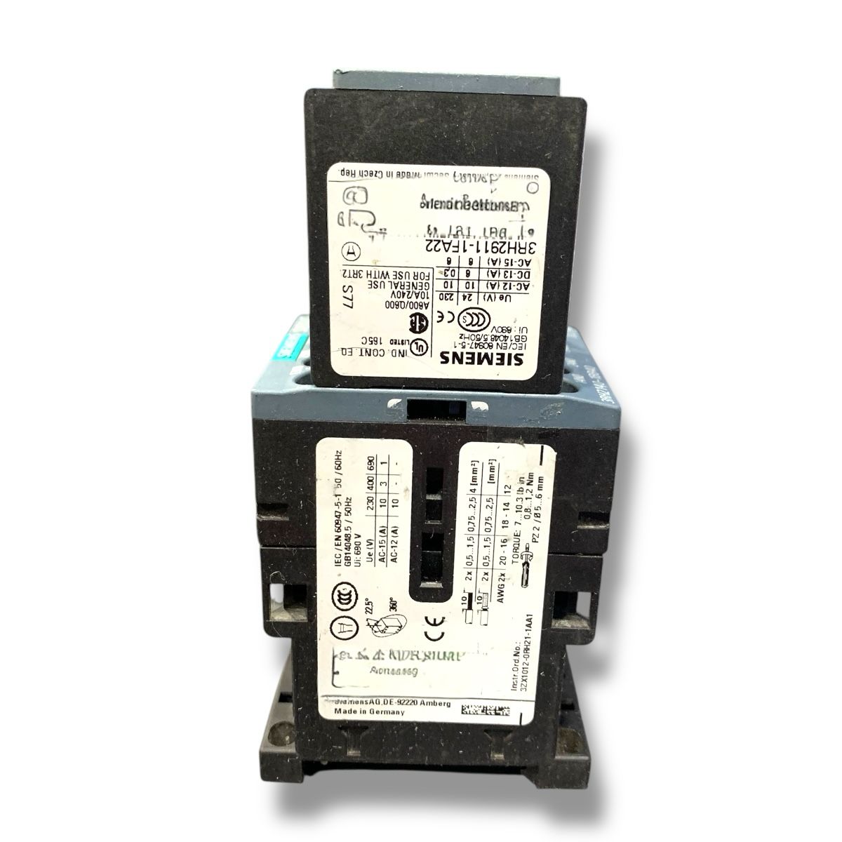 SIEMENS 3RH2140-1BB40+3RH2911-1FA22+3RT2916-1BB00