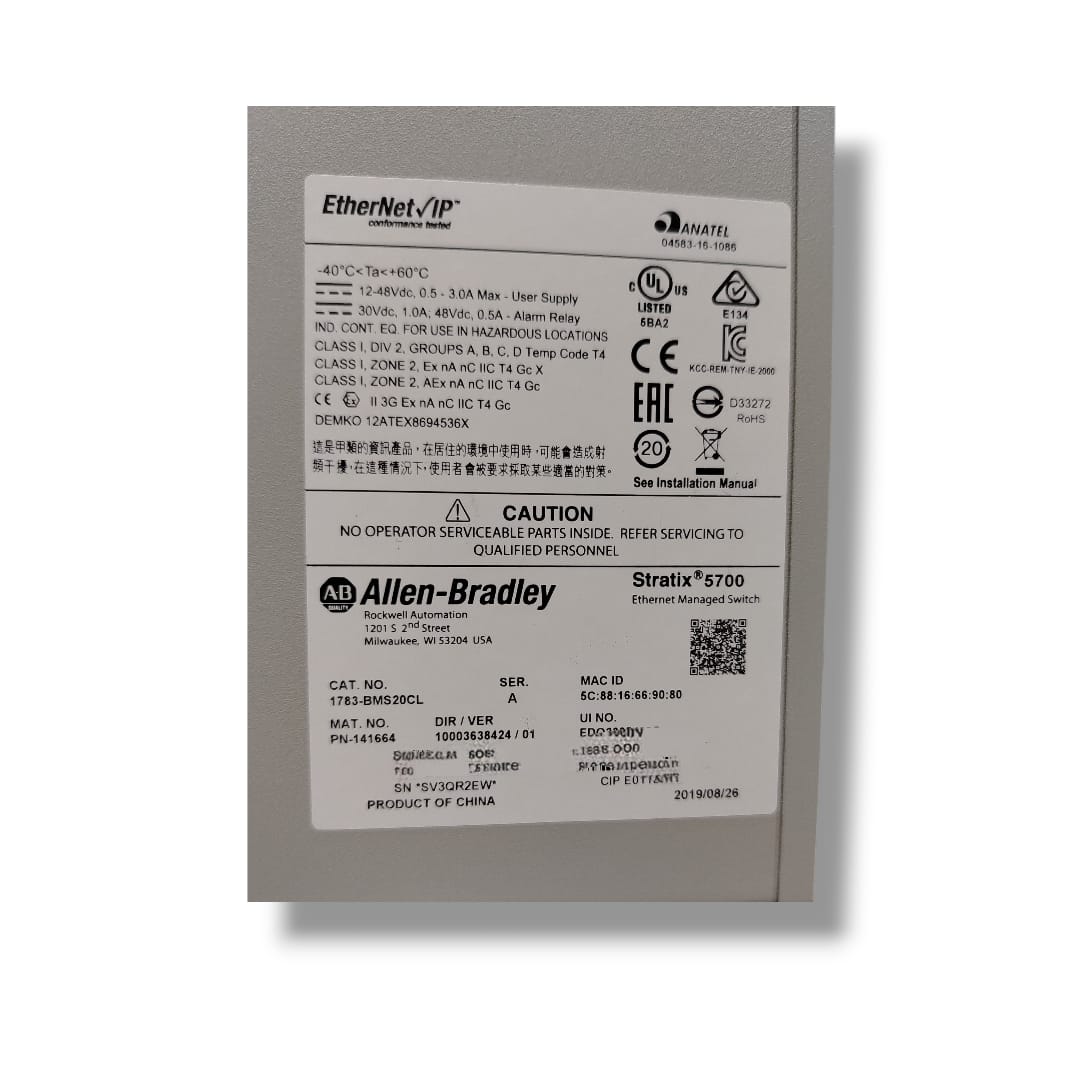ALLEN BRADLEY 1783-BMS20CL
