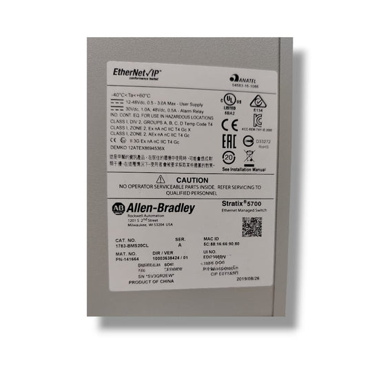 ALLEN BRADLEY 1783-BMS20CL