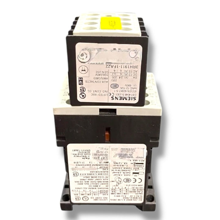 Siemens 3rt1016-1bb41+3rh1911-1fa22+3rt1916-1lm0