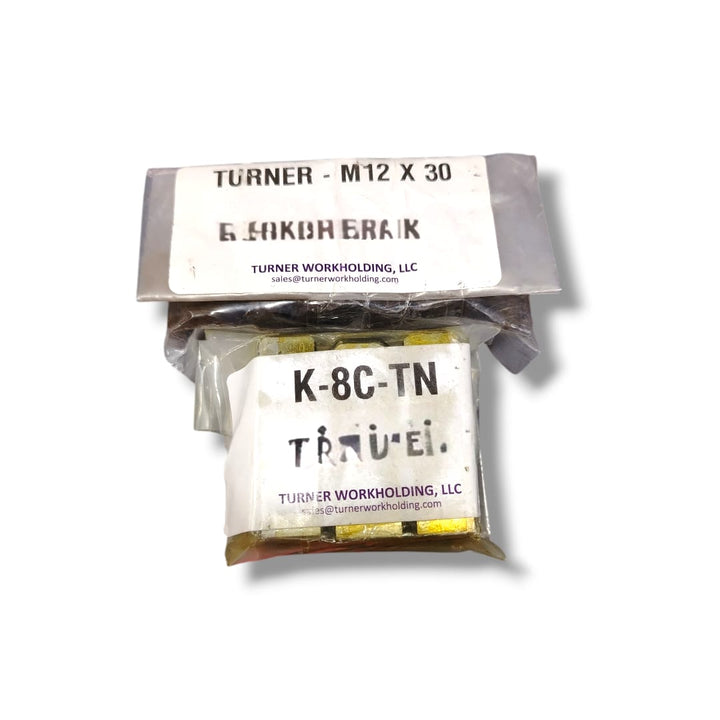 TURNER 8" JAWS T-NUTS 3 PCS SET FOR B-208 KITAGAWA CHUCK