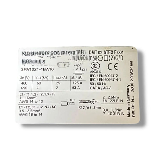 Siemens 3rv1021-4ba10
