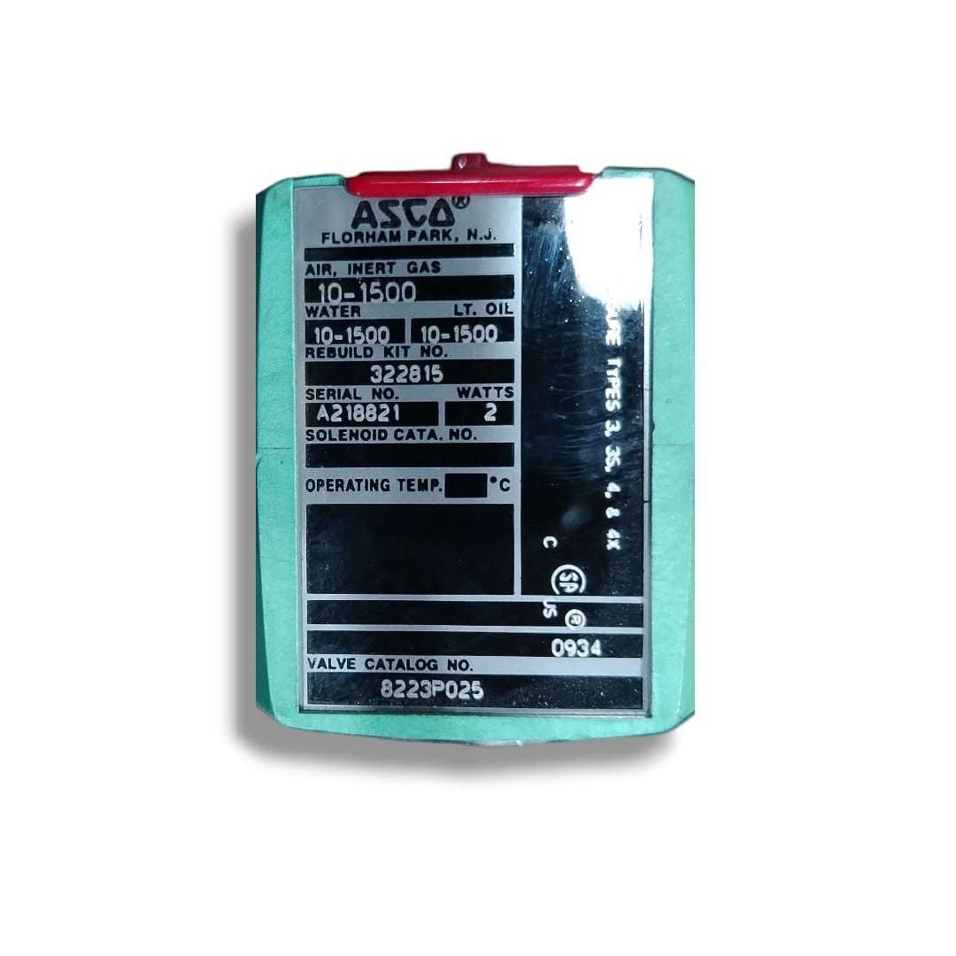 ASCO 8223P025 12-24 DC