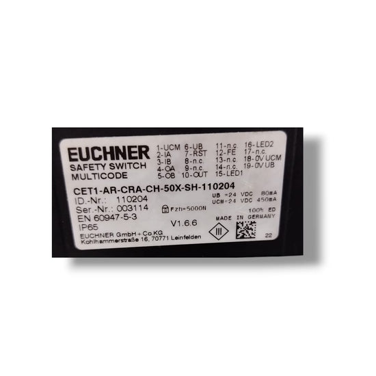EUCHNER CET1-AR-CRA-CH-50X-SH-110204