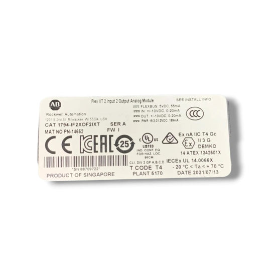 Allen Bradley 1794-if2xof2ixt