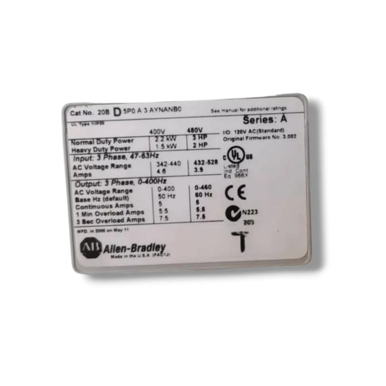 Allen Bradley 20b D 5p0 A 3 Aynanb0