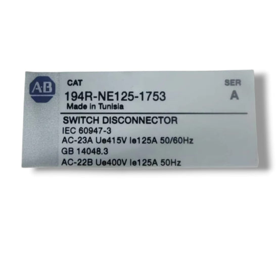Allen Bradley 194R-NE125-1753