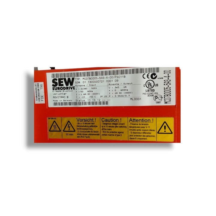SEW EURODRIVE MC07B0005-5A3-4-00