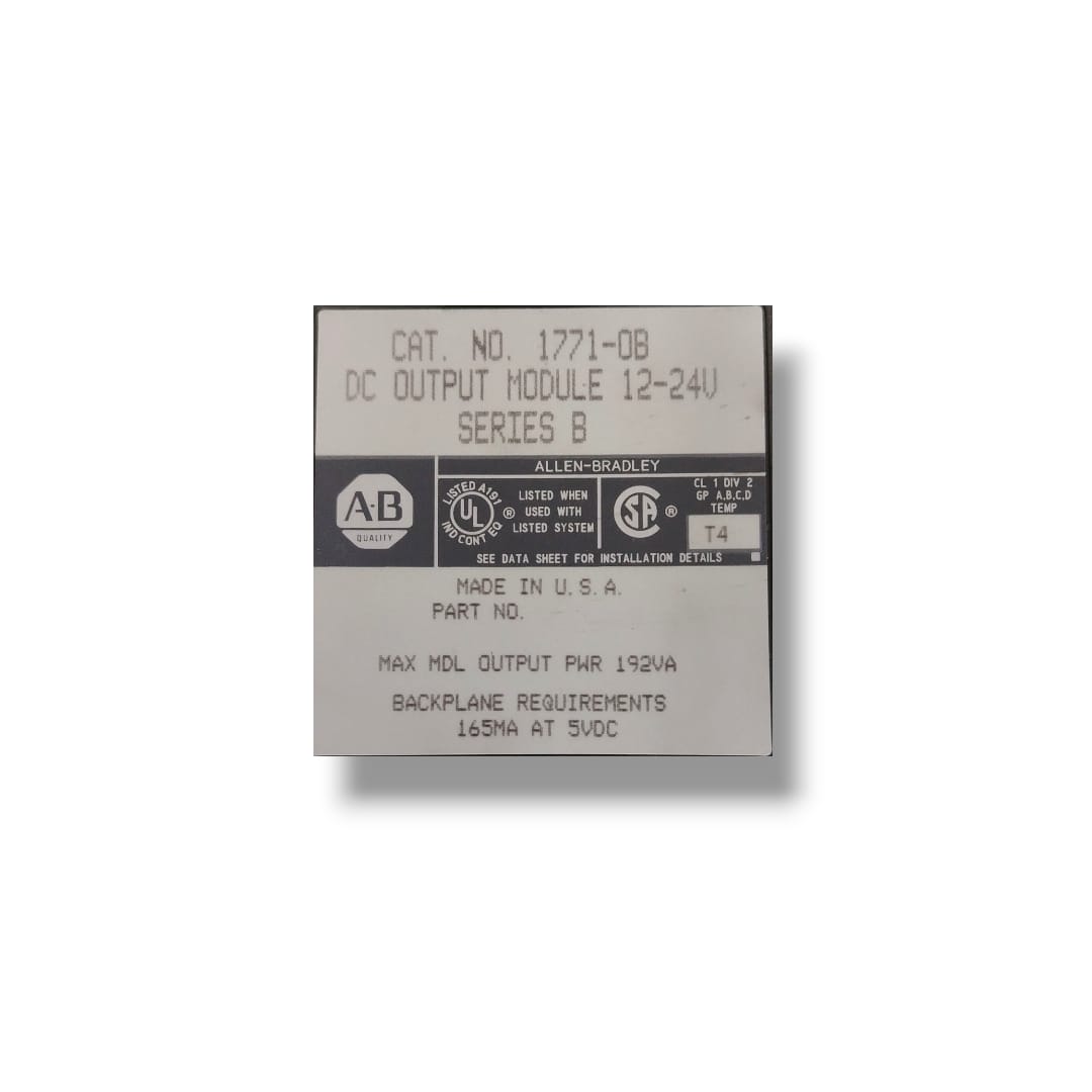 ALLEN-BRADLEY 1771-0B DC OUTPUT MODULE 12-24V