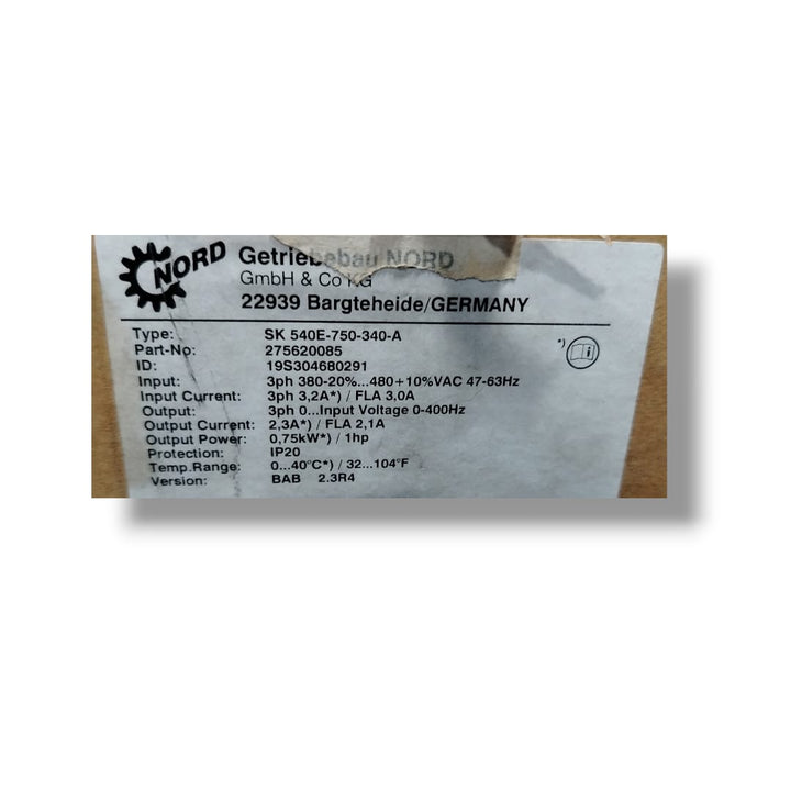 NORD SK 540E-750-340-A