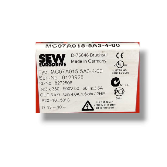 SEW EURODRIVE MC07A015-5A3-4-00