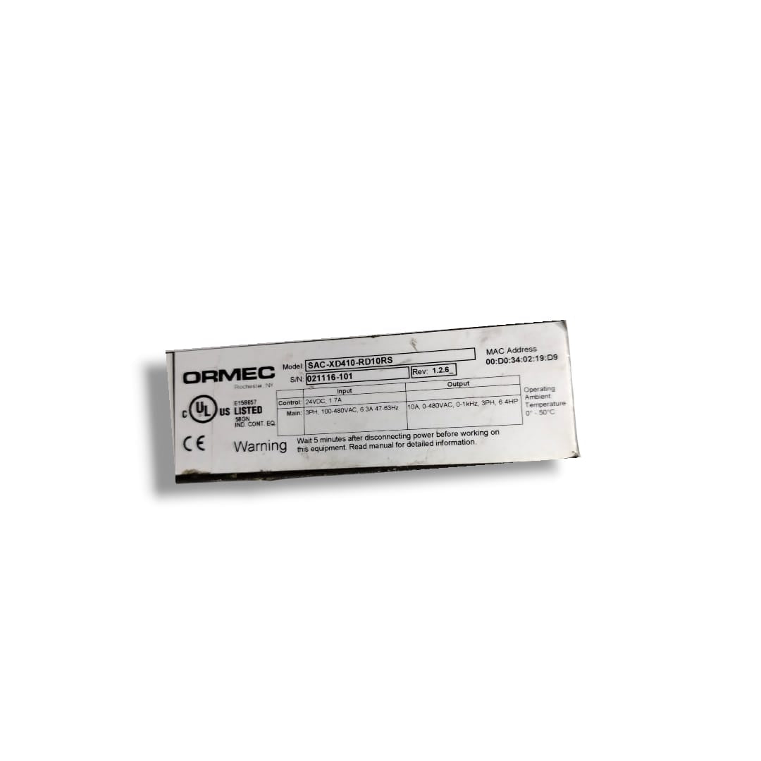 ORMEC SAC-XD410-RD10RS