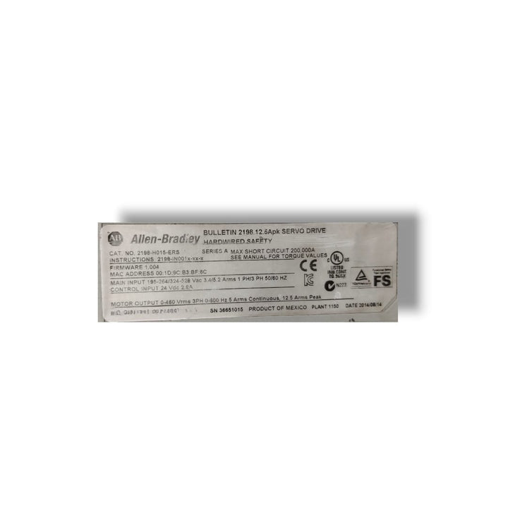 ALLEN-BRADLEY 2198-H015-ERS