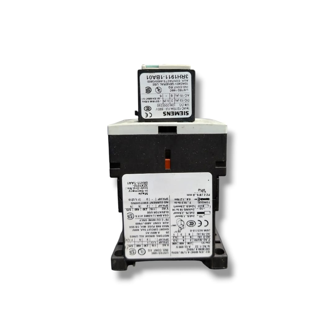 SIEMENS 3RT1016-1BB41+3RH1911-1BA01