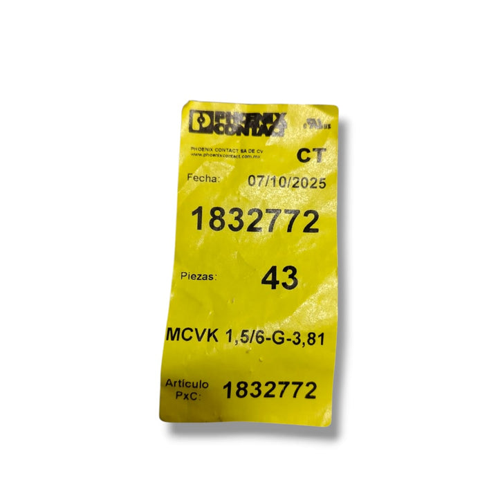 PHOENIX CONTAC MCVK 1,5/ 6-G-3,81