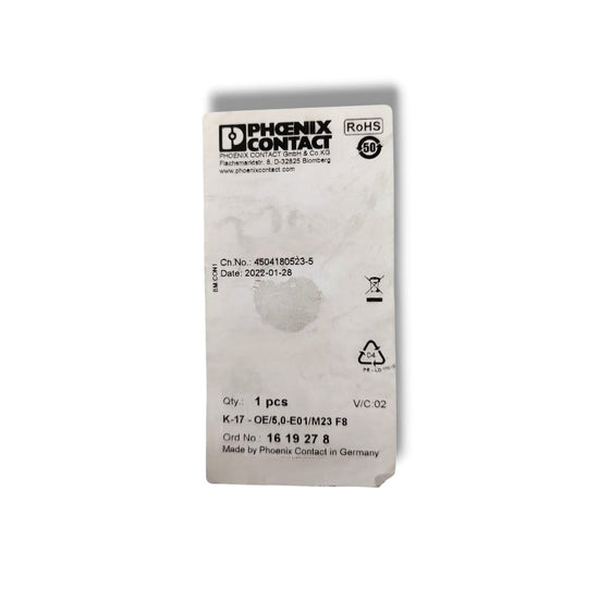 PHOENIX CONTACT K-17 - OE/5,0-E01/M23 F8