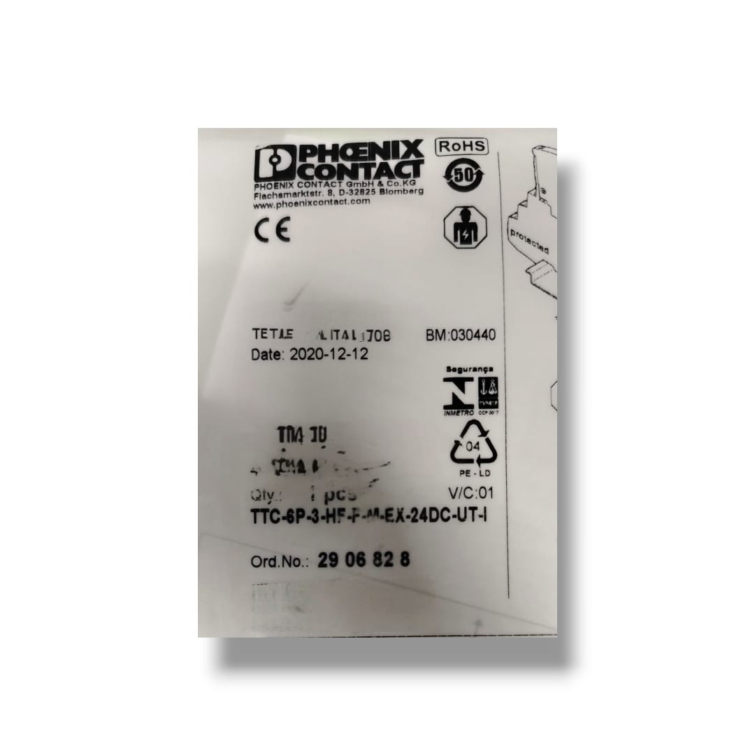 PHOENIX CONTACT TTC-6P-3-HF-F-M-EX-24DC-UT- 