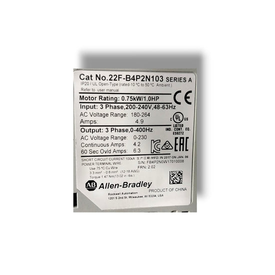 ALLEN-BRADLEY 22F-B4P2N103