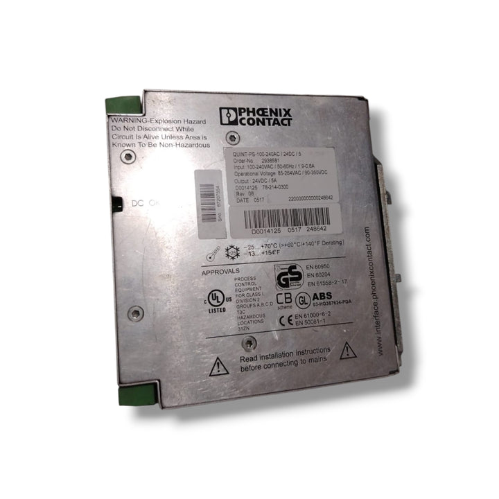PHOENIX CONTACT QUINT-PS-100-240AC/24DC/5