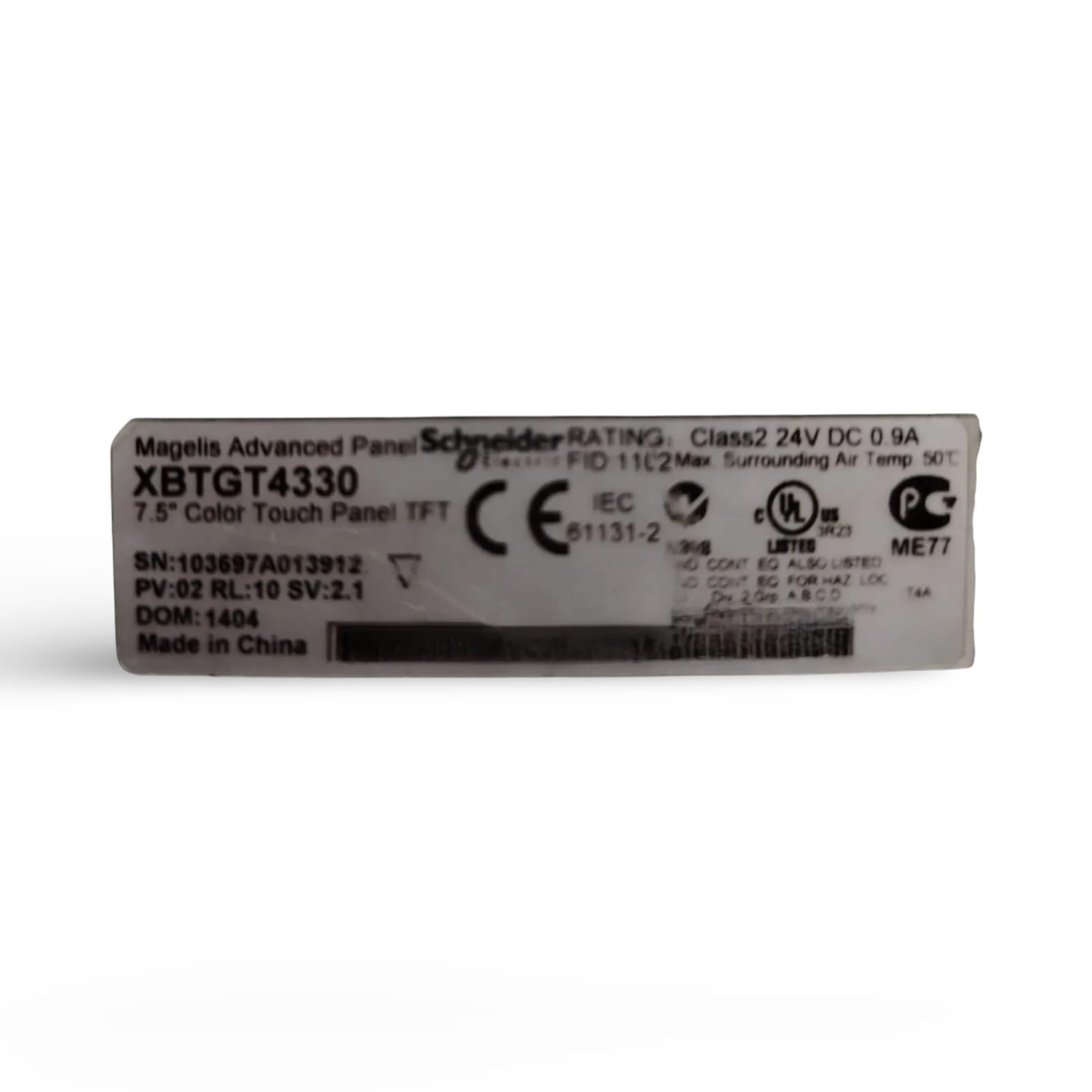 SCHNEIDER ELECTRIC XBTGT4330