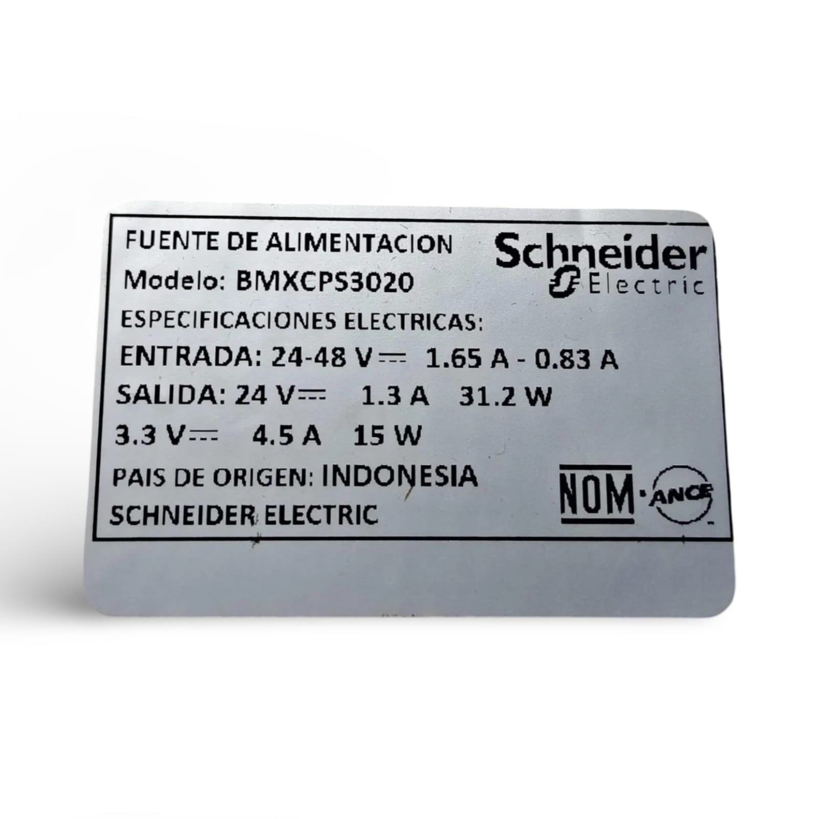 SCHNEIDER ELECTRIC BMXCPS3020