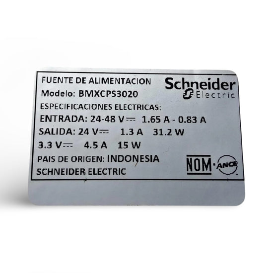 SCHNEIDER ELECTRIC BMXCPS3020
