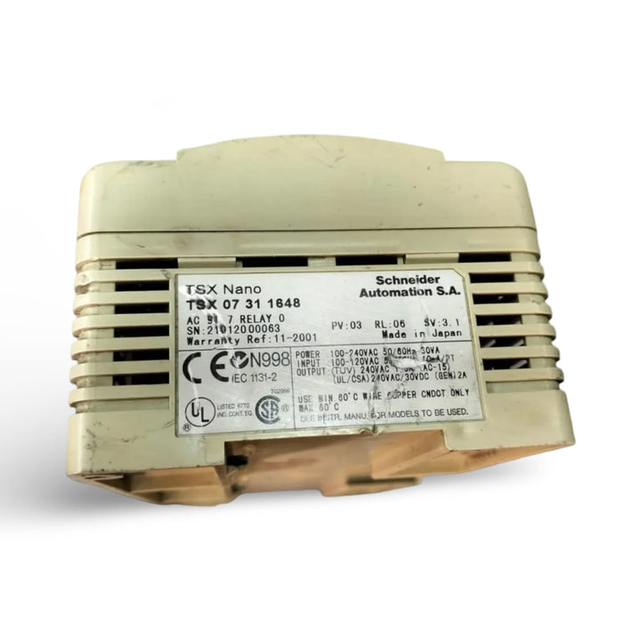 SCHNEIDER ELECTRIC TSX NANO 07 31 1648