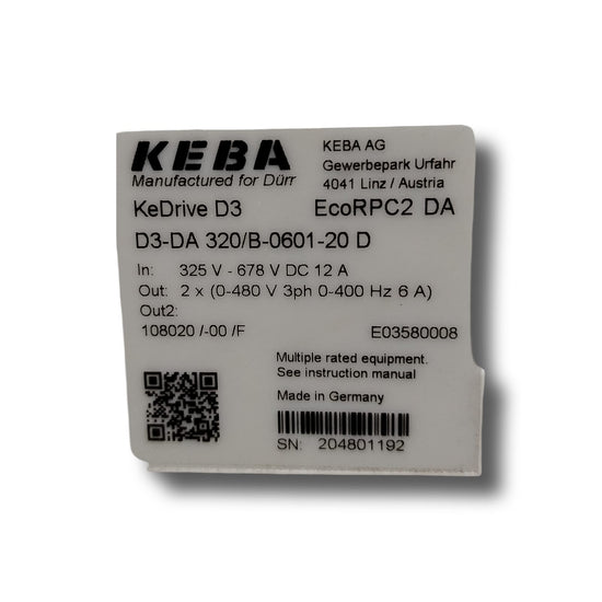 KEBA D3-DA 320/B-0601-20 D