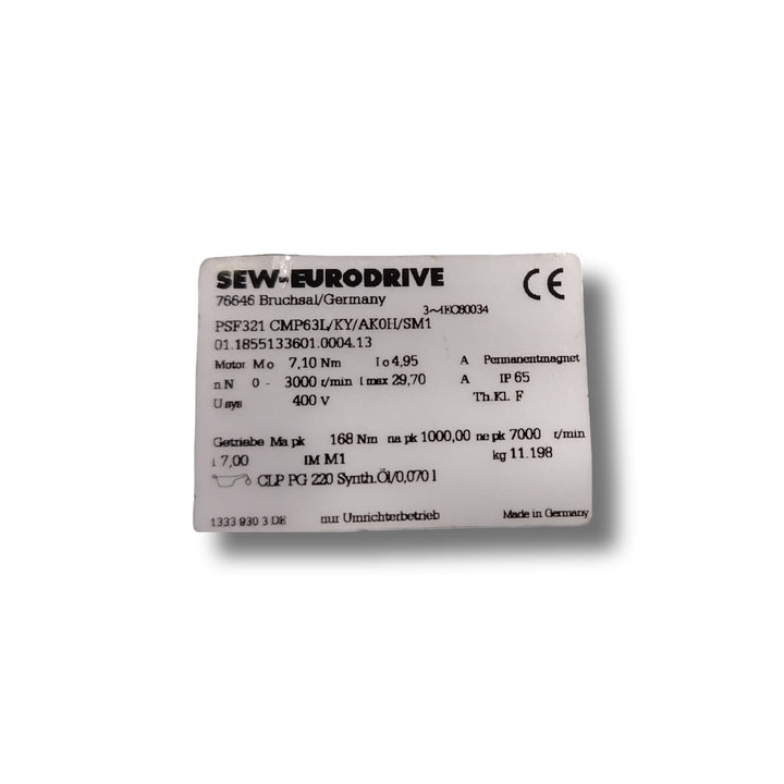 SEW EURODRIVE PSF321 CMP63L/KY/AK0H/SM1