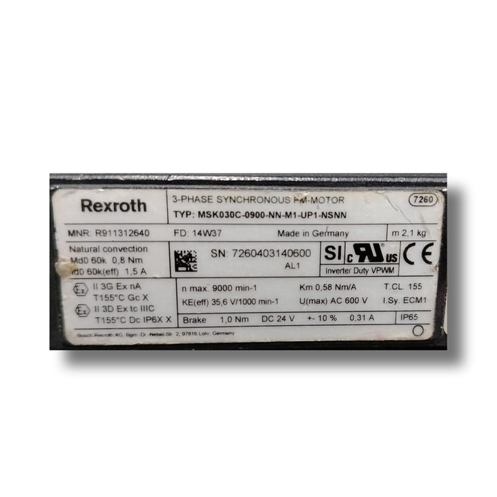 REXROTH MSK030C-0900-NN-M1-UP1-NSNN