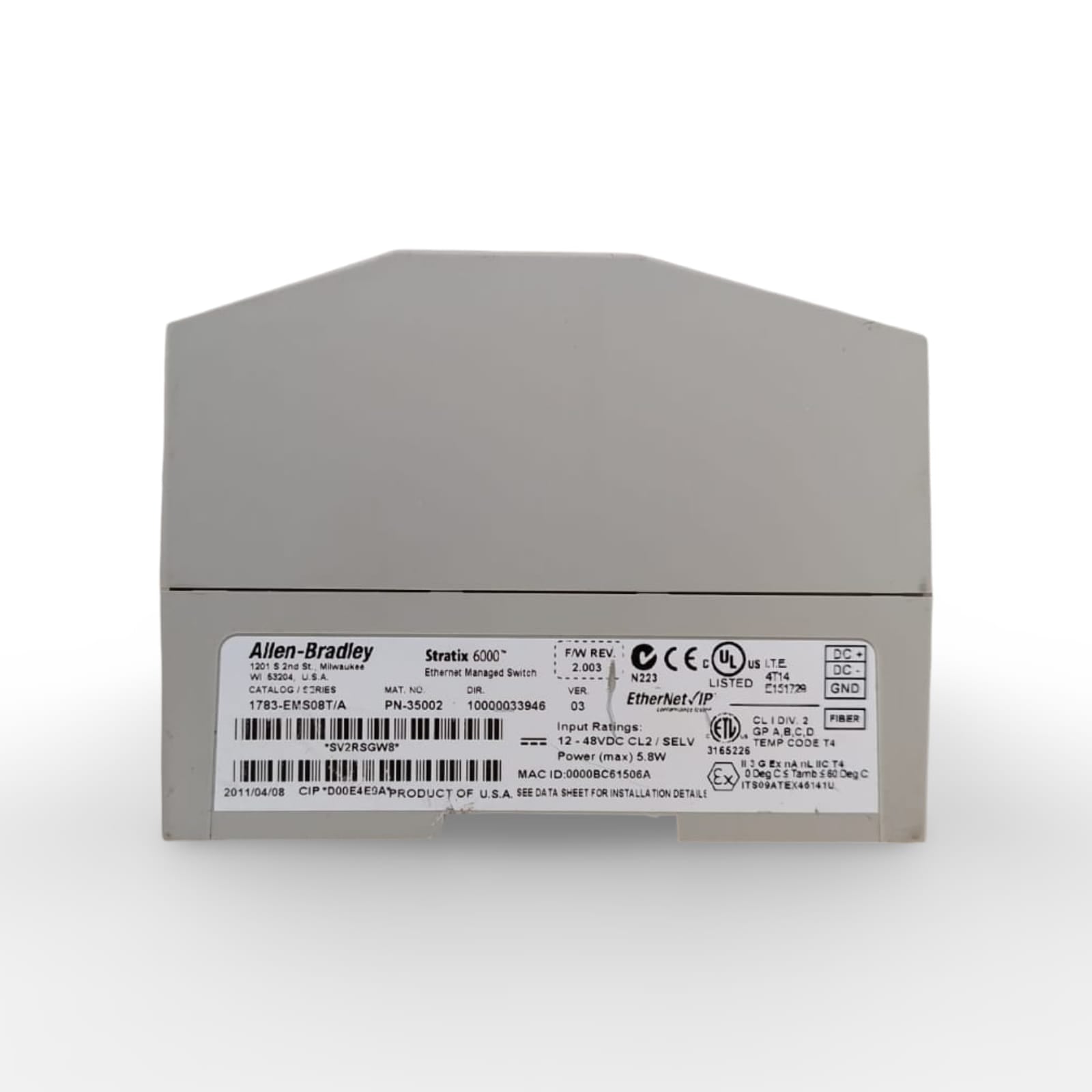ALLEN BRADLEY 1783-EMS08T/A