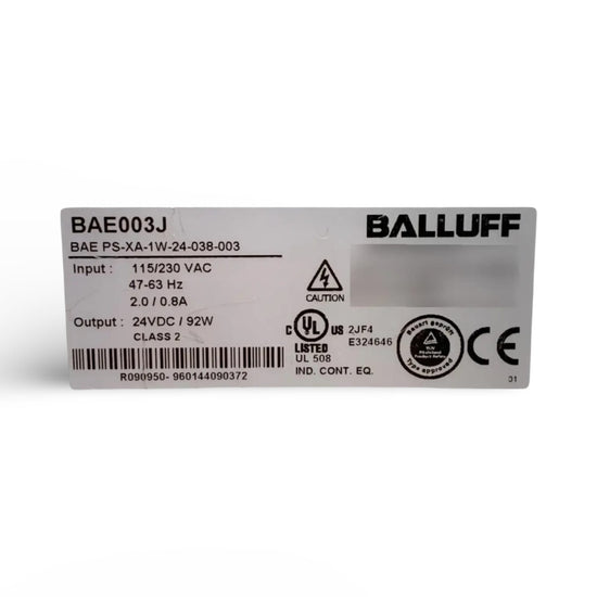 BALLUFF BAE003J BAE  PS-XA-1W-24-038-003
