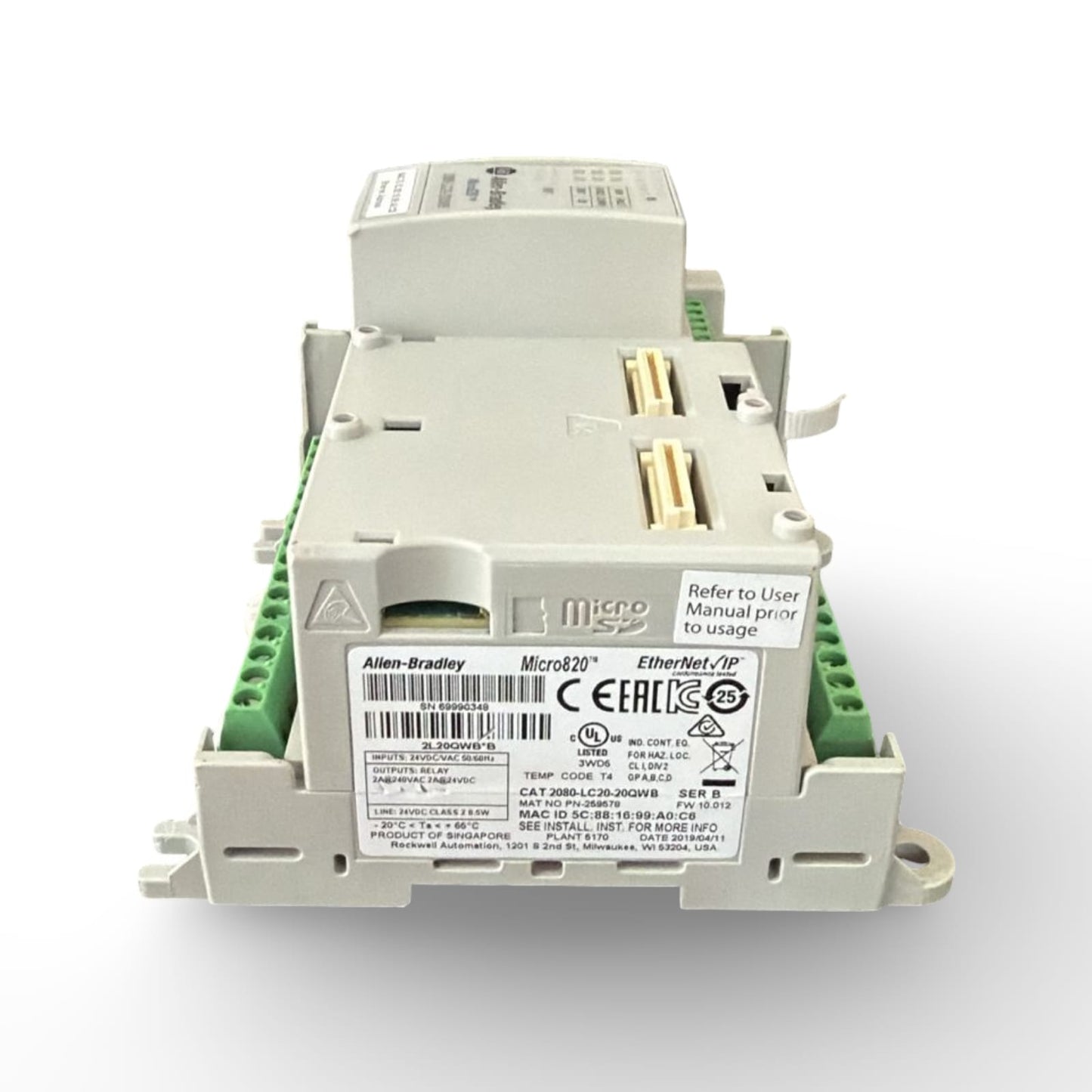 ALLEN BRADLEY 2080-LC20-20QWB