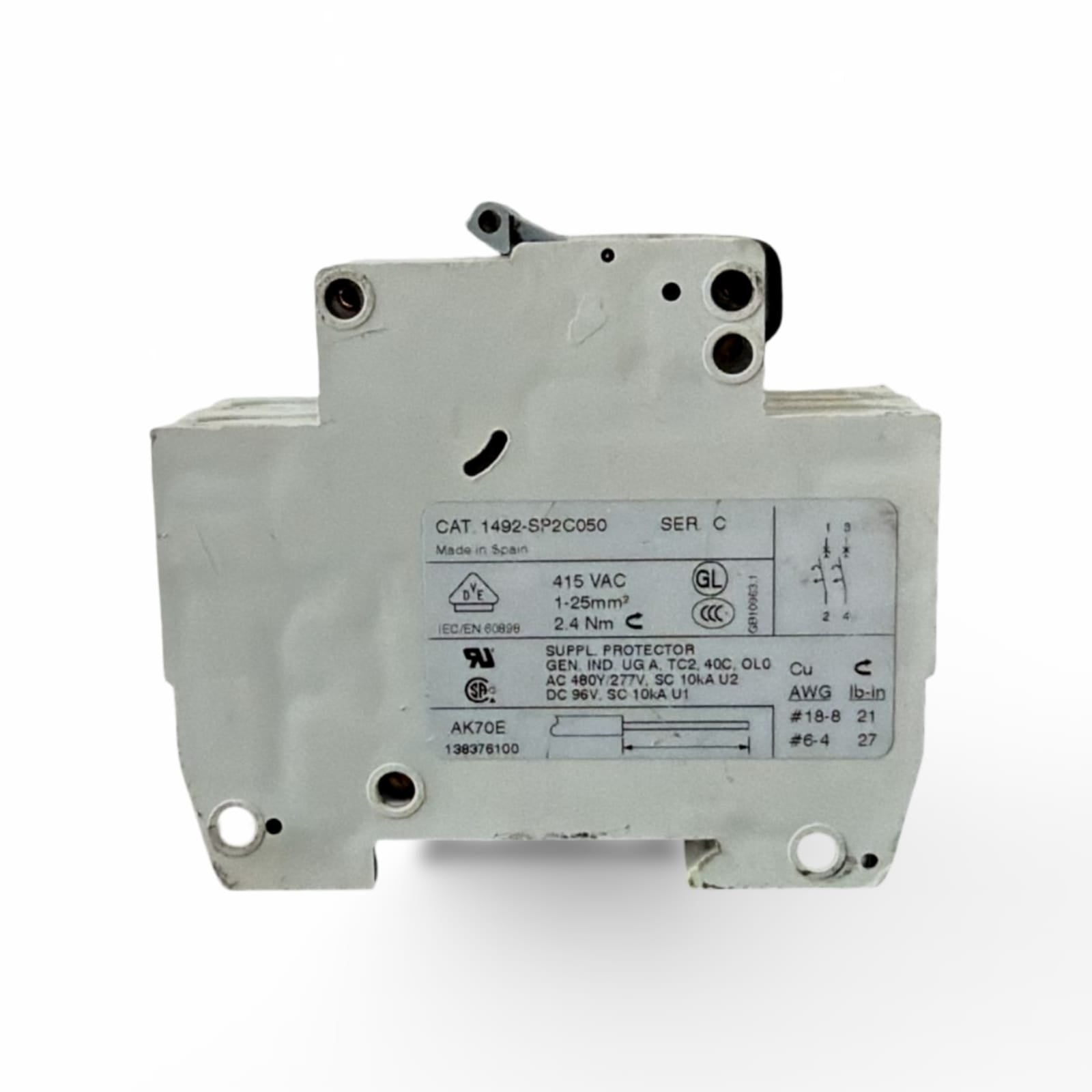 ALLEN BRADLEY 1492-SP2C050