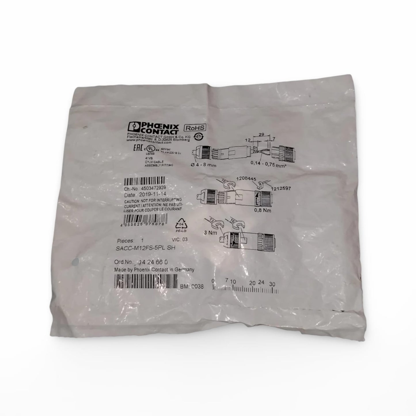 PHOENIX CONTACT SACC-M12FS-5PL SH