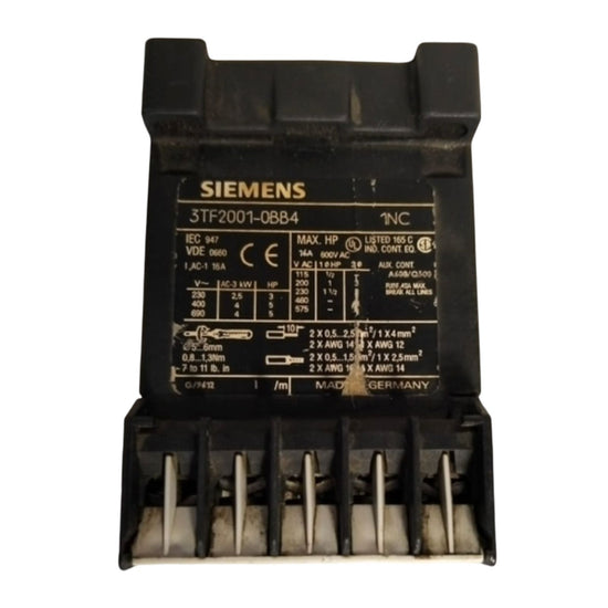 SIEMENS 3TF2001-0BB4