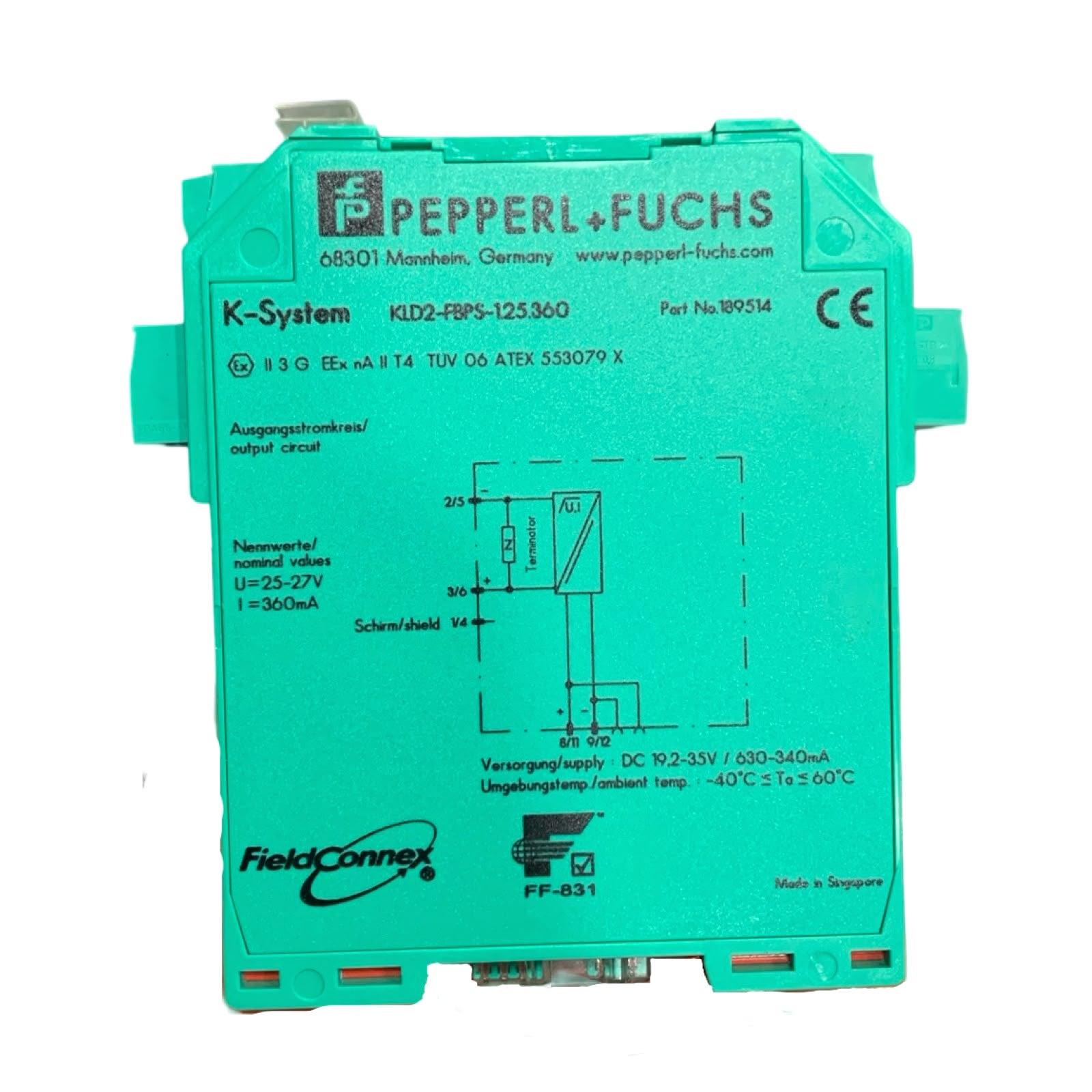PEPPERL+FUCHS KLD2-FBPS-1-25.360