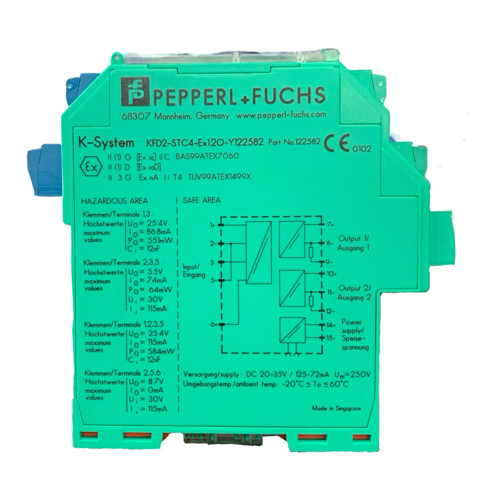 PEPPERL+FUCHS KFD2-STC4-EX1.20-Y122582
