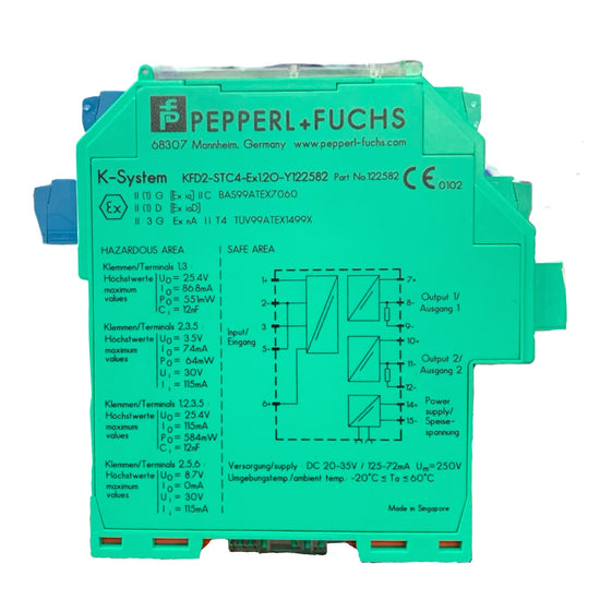 PEPPERL+FUCHS KFD2-STC4-EX1.20-Y122582