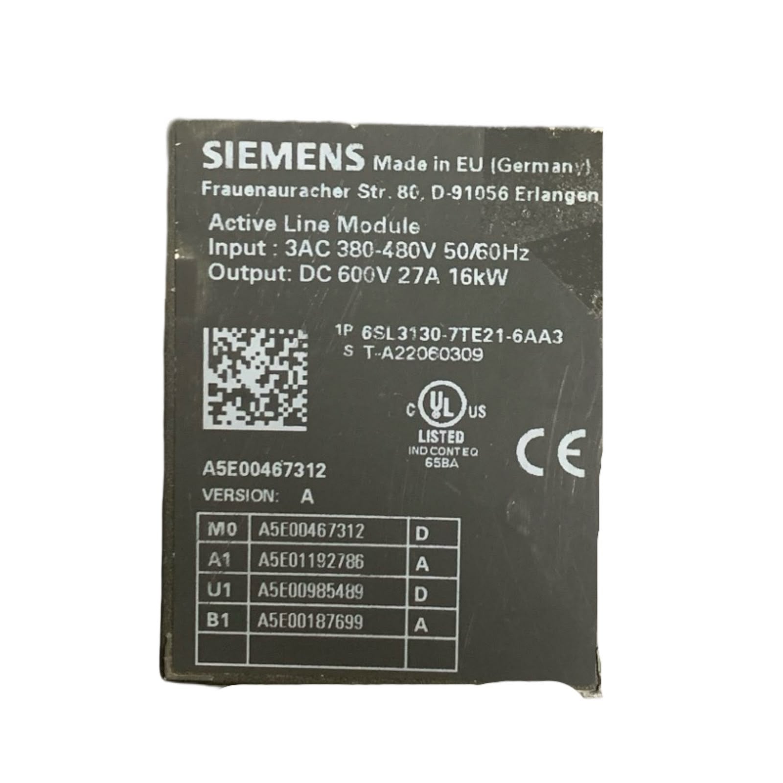 SIEMENS 6SL3130-7TE21-6AA3