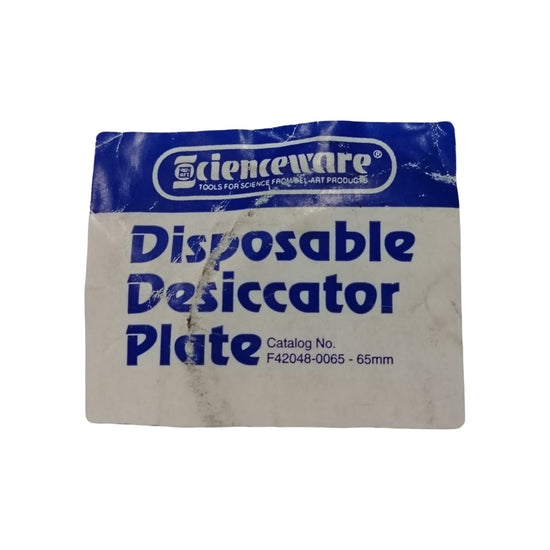 SCIENCEWARE DISPOSABLE DESICCATOR PLATE  F42048-0065-65MM
