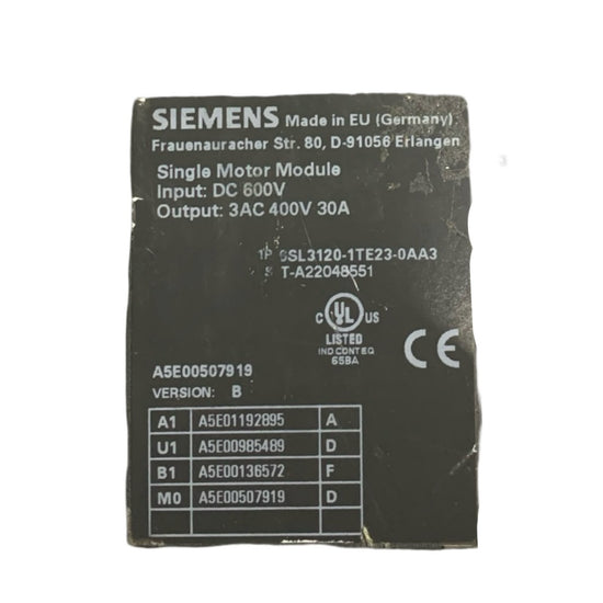 SIEMENS 6SL3120-1TE23-0AA3