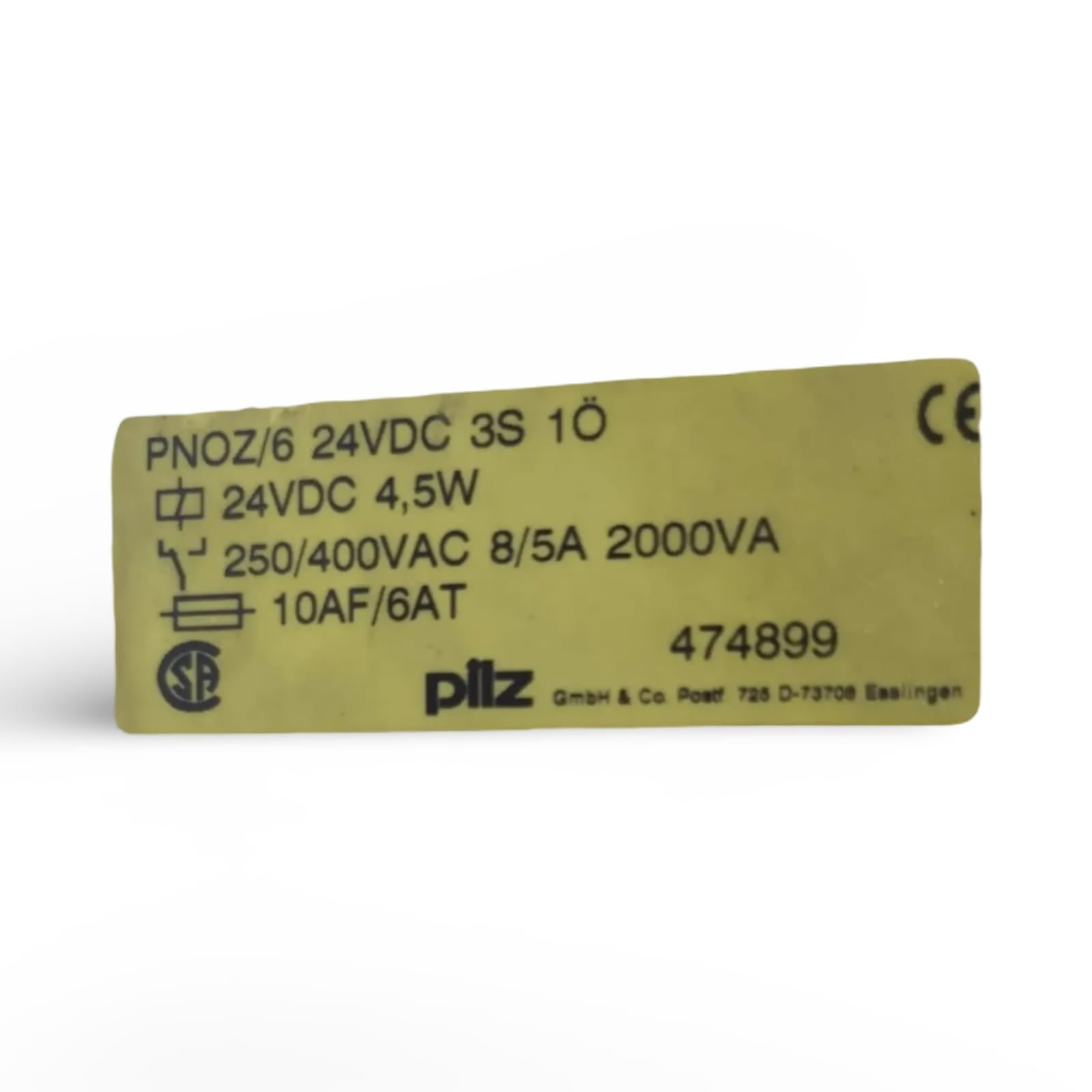 PILZ Pnoz/6 474899
