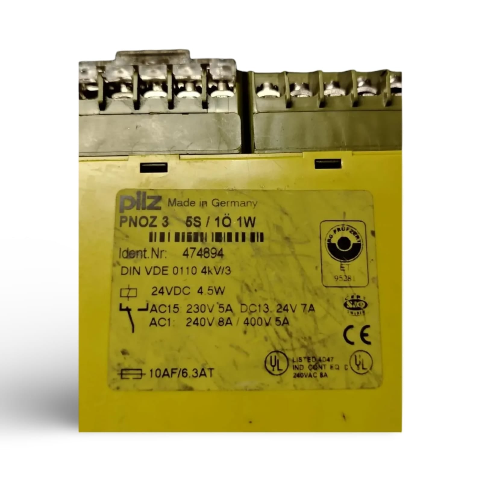 PILZ PNOZ 3 5S/1O 1W 474894