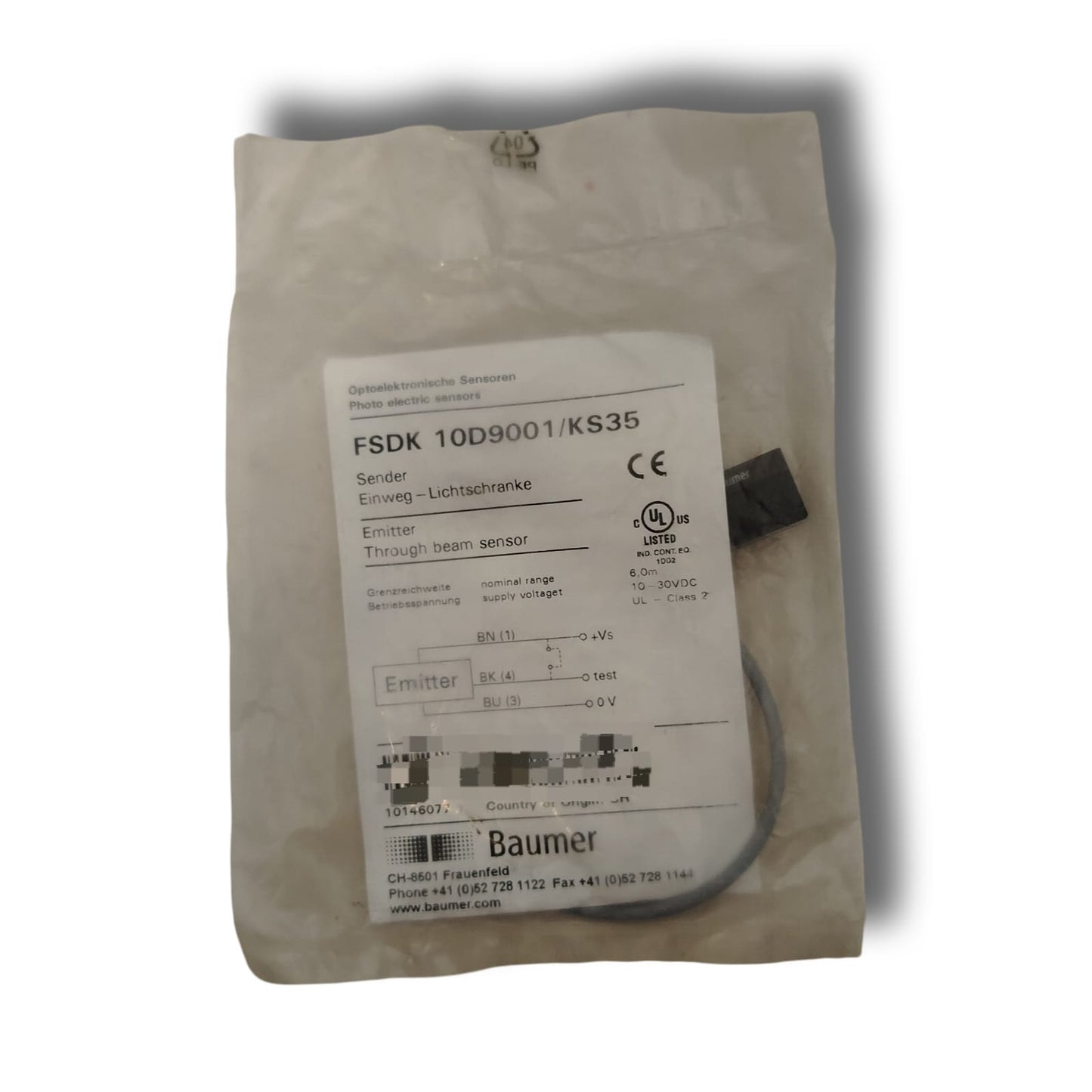 BAUMER FSDK 10D9001/KS35