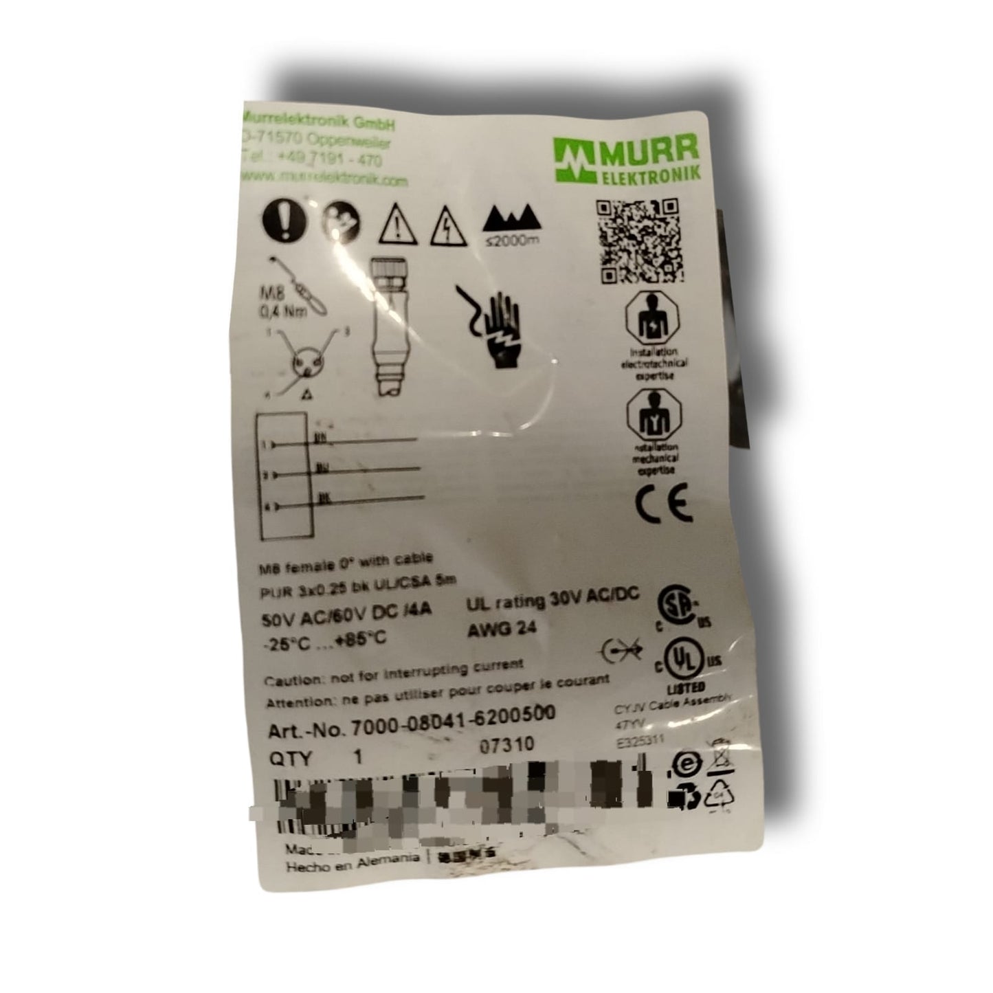 MURR ELEKTRONIK 7000-08041-6200500