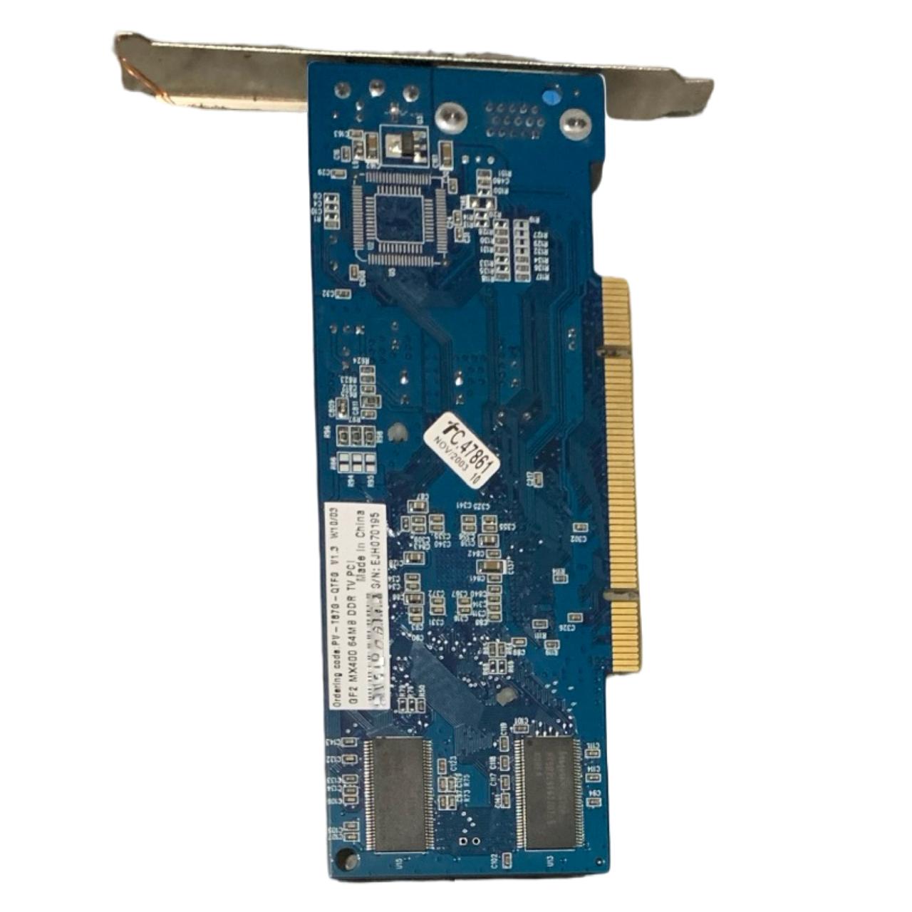 NVIDIA GeForce2 MX 400 64MB DDR PCI