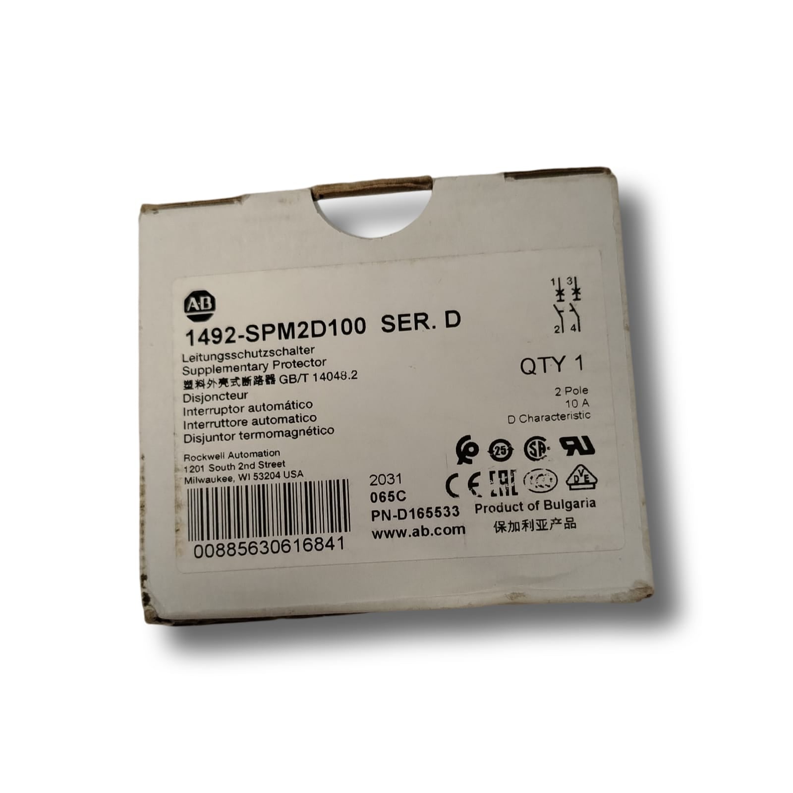 ALLEN-BRADLEY 1492-SPM2D100