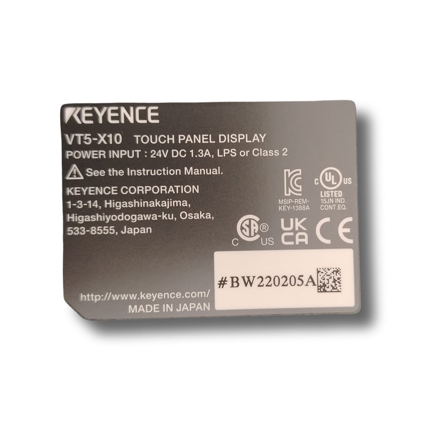 KEYENCE VT5-X10